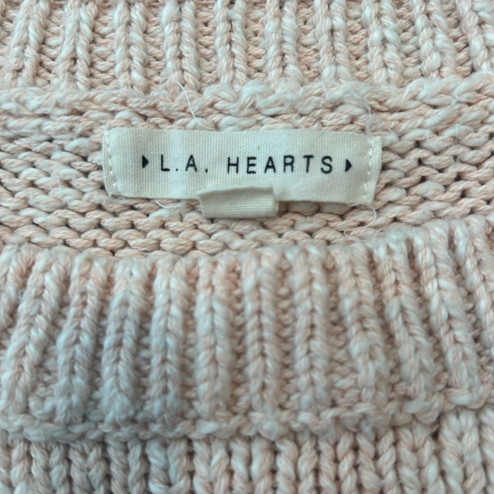 L.A Hearts pink knit sweater - Picture 3 of 3